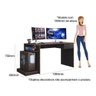 Mesa Gamer Escrivaninha Rubi 3003024-644 Mobler - 8
