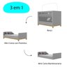 Berço Mini Cama Montessoriano 3 em 1 Alegria - Cinza - 8
