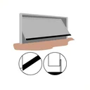 Ver imagem 2 de Veda Porta Adesivo 50mm (3 Metros-preto) Proteção