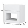 Mesa de Cabeceira 1 Gaveta com Nicho Complementos Carraro - 3