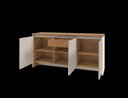 Ver imagem 3 de Buffet Sevilla 3 Portas C/ Gaveteiro Cedro/off White