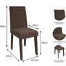 Conjunto Sala de Jantar Mesa Tampo em Vidro Alana 4 Cadeiras Milena Cimol - 5