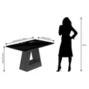 Ver imagem 4 de Conjunto Sala de Jantar Mesa Alana Retângular 4 Cadeiras Milena Cimol