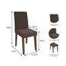 Conjunto Sala de Jantar Mesa Alana Retângular 4 Cadeiras Milena Cimol - 6