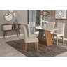 Conjunto Sala de Jantar Mesa Alana Retângular 4 Cadeiras Milena Cimol - 1