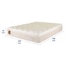 Colchão Queen Prorelax Size 158x198x30 Safira Molas Ensacadas Pillow Top Viscoelástico - Areia - 5