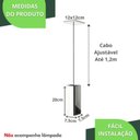 Ver imagem 7 de Kit 3 Pendentes Luminária Quadrado Industrial Inox F.elg
