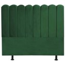 Ver imagem 1 de Cabeceira Nuvem Cama Box King 195 cm Alanis Suede Verde