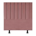 Ver imagem 2 de Cabeceira Estofada Cama Box Casal 140 Cm Taís Veludo:rosê