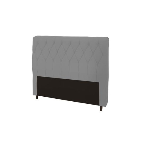 Cabeceira Viena Plus Casal 1400mm Linho Cinza - Simbal