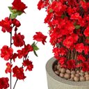 Ver imagem 1 de Kit 18 Flores Sakura Vermelha Artificial para Casamento Festa e Ambientes