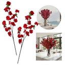 Ver imagem 7 de Kit 18 Flores Sakura Vermelha Artificial para Casamento Festa e Ambientes