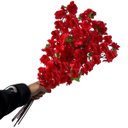 Ver imagem 4 de Kit 18 Flores Sakura Vermelha Artificial para Casamento Festa e Ambientes