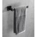 Ver imagem 3 de Kit Acessórios para Banheiro Aço Inox Acabamento Quadrado Preto Black Fosco 4 Peças