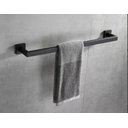 Ver imagem 4 de Kit Acessórios para Banheiro Aço Inox Acabamento Quadrado Preto Black Fosco 4 Peças