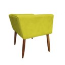 Ver imagem 2 de Banco Decorativo Nina Suede Amarelo - Dominic Decor