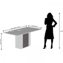 Ver imagem 3 de Conjunto Sala de Jantar Mesa Tampo em Vidro Rafaela 4 Cadeiras Milena Cimol