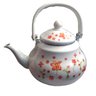 Chaleira Decorada Esmaltada Flores Decoração Cozinha 2,5L - 1