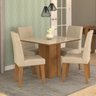 Conjunto Sala de Jantar Mesa Rafaela 4 Cadeiras Milena Cimol - 1