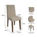 Ver imagem 5 de Conjunto Sala de Jantar Mesa Rafaela 4 Cadeiras Milena Cimol