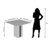 Conjunto Sala de Jantar Mesa Rafaela 4 Cadeiras Milena Cimol - 3