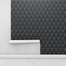 Papel De Parede Adesivo Triângulos 3D Verde Escuro Preto Com Laminação - 3