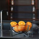 Ver imagem 2 de Fruteira de Mesa Preta Aramada Redonda 34,5cm Masutti Hélice Organize Cesta de Frutas Aço Carbono