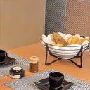 Ver imagem 6 de Fruteira de Mesa Preta Aramada Redonda 34,5cm Masutti Hélice Organize Cesta de Frutas Aço Carbono