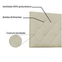 Ver imagem 3 de Cabeceira Painel Tânia King 195cm Corino Bege