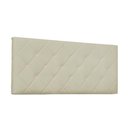 Ver imagem 1 de Cabeceira Painel Tânia King 195cm Corino Bege