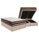 Ver imagem 1 de Conjunto Box Baú Queen: Colchão Espuma Paropas D28 / Anatômico Orthomedic Gold Plus Rústico