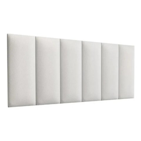 Cabeceira Modular E Box 20x60 Em Material Sintético Branco