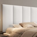 Ver imagem 2 de Cabeceira Modular E Box 20x60 Em Material Sintético Branco