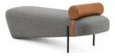Ver imagem 1 de Recamier Premium Estilo Italiano e Acabamento Sofisticado Tecido Boucle Cinza