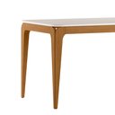 Ver imagem 2 de Mesa de Jantar para 4 Lugares 1,20m Tampo Mdf com Vidro Aurea Ypê/off White - New Ceval