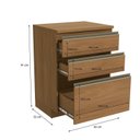 Ver imagem 2 de Balcão para Cozinha 3 Gavetas 65cm Linha Liga Modulado
