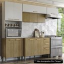Ver imagem 2 de Armário de Cozinha 5 Peças Urban04 Balcão sem Tampo 120cm K02 Freijó/Supremo - Mpozenato