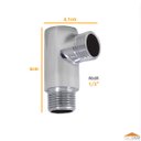 Ver imagem 3 de Adaptador Junção Derivadora 1/2 Em Metal Cromado