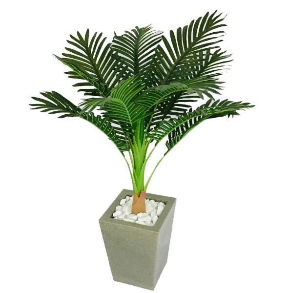 Planta Artificial Palmeira Com Vaso Polietileno Granito - 1