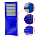 Ver imagem 2 de Porta Alumínio Basculante 80 Dir L25 V.Boreal Azul Brimak