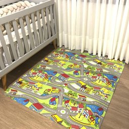 Tapete Infantil 130x200m Tecil Autorama - 2