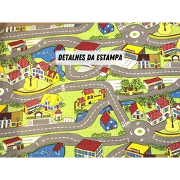 Tapete Infantil 130x200m Tecil Autorama - 3