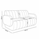 Ver imagem 5 de Sofá 2 Lugares Sala Living Orgânico 168cm Fávara K01 Couríssimo Whisky Linho Champanhe - Lyam Decor