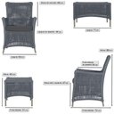 Ver imagem 6 de 2 Poltronas e 1 Mesa Igapó Alumínio Fendi Corda Náutica E11 Prata