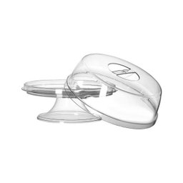 Porta Bolo Com Pedestal Suporte Torta Com Tampa 30Cm - 1