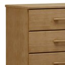 Ver imagem 5 de Cômoda para Quarto 85cm 4 Gavetas Pé Madeira Eduarda Freijó F07 - Mpozenato