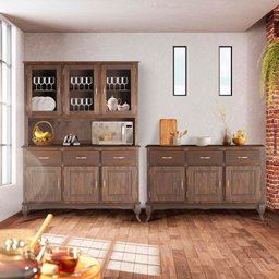 Conjunto 2 Balcões Com Arca Oratório Madeira Maciça Rústico Imbuia Shop JM - 1 Conjunto 2 Balcões Com Arca Oratório Madeira Maciça Rústico Imbuia Shop JM - 1