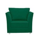 Ver imagem 4 de Conjunto 01 Poltrona Lisboa Decorativa + 01 Puff Redondo Decorativo Suede