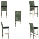 Ver imagem 5 de Mesa Bistro e 4 Banquetas Roma Fendi Corda Náutica 12 Trama Original