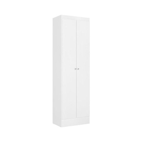 Armário Multiuso para Lavanderia 2 Portas Space Branco - Thb Móveis